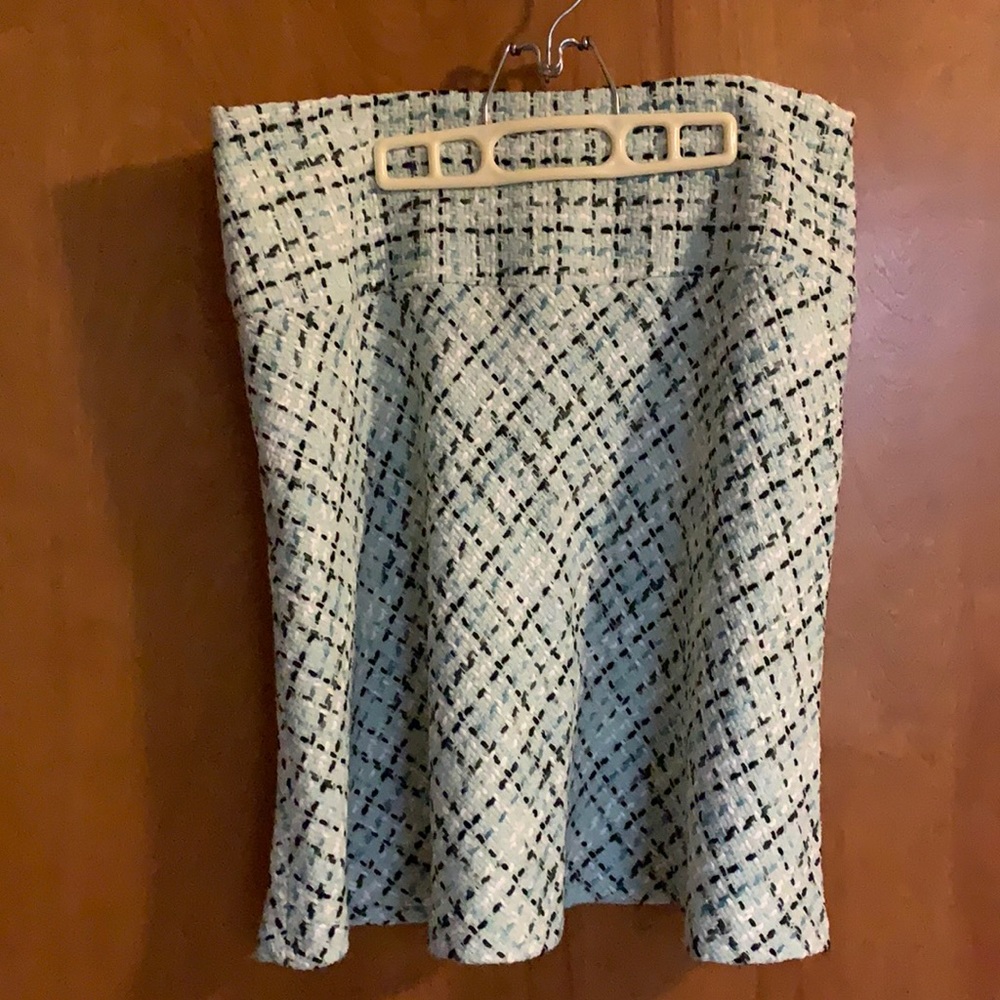 Mac & Jac blue tweed style skirt Size Large